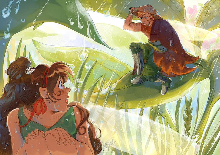 fairy lost in the rain